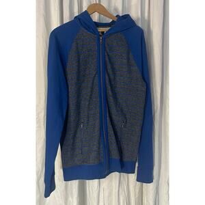 Rock & republic Zip up hoodie- Blue and Gray size Medium-Preowned